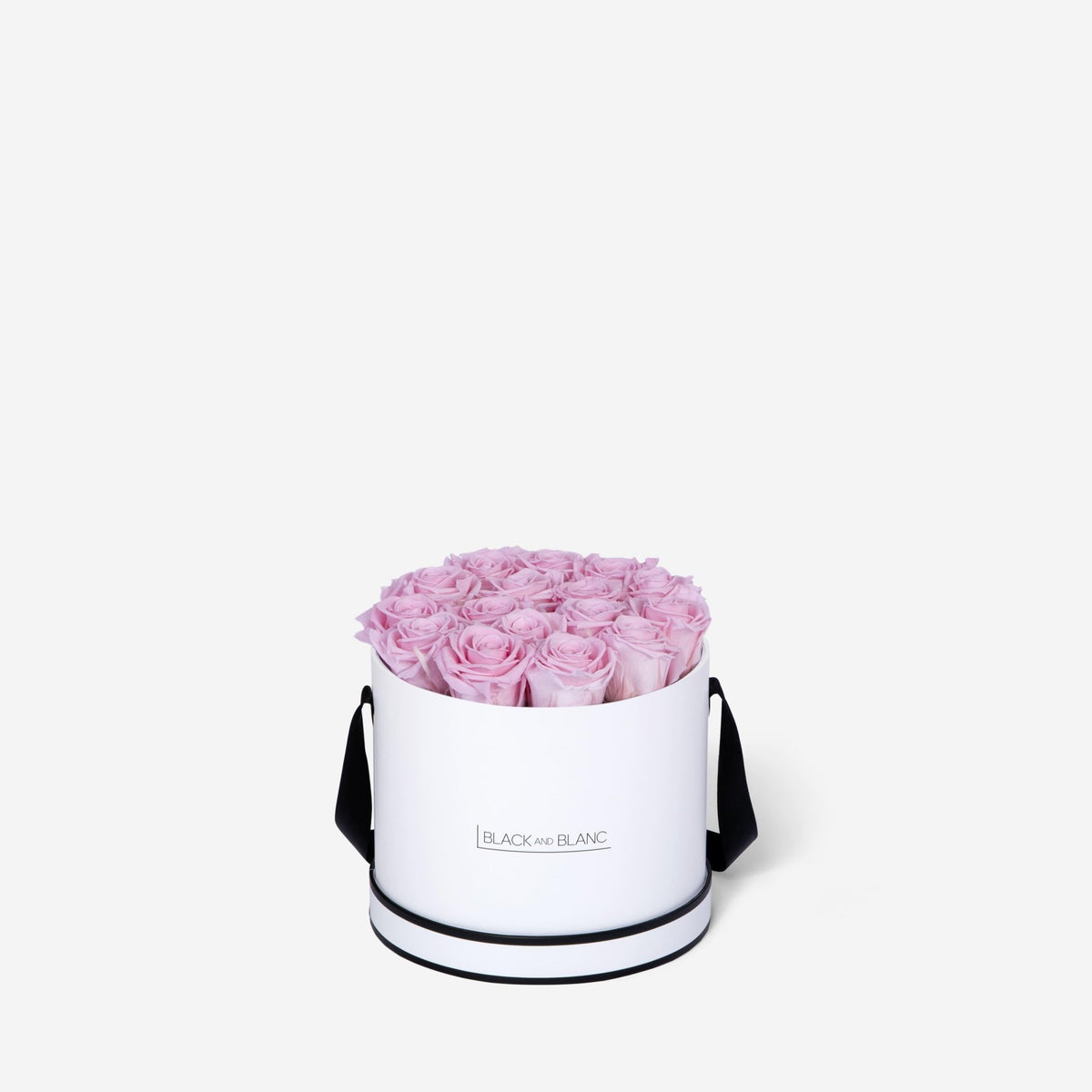 Classic Round - Infinity Roses - BLACK AND BLANC