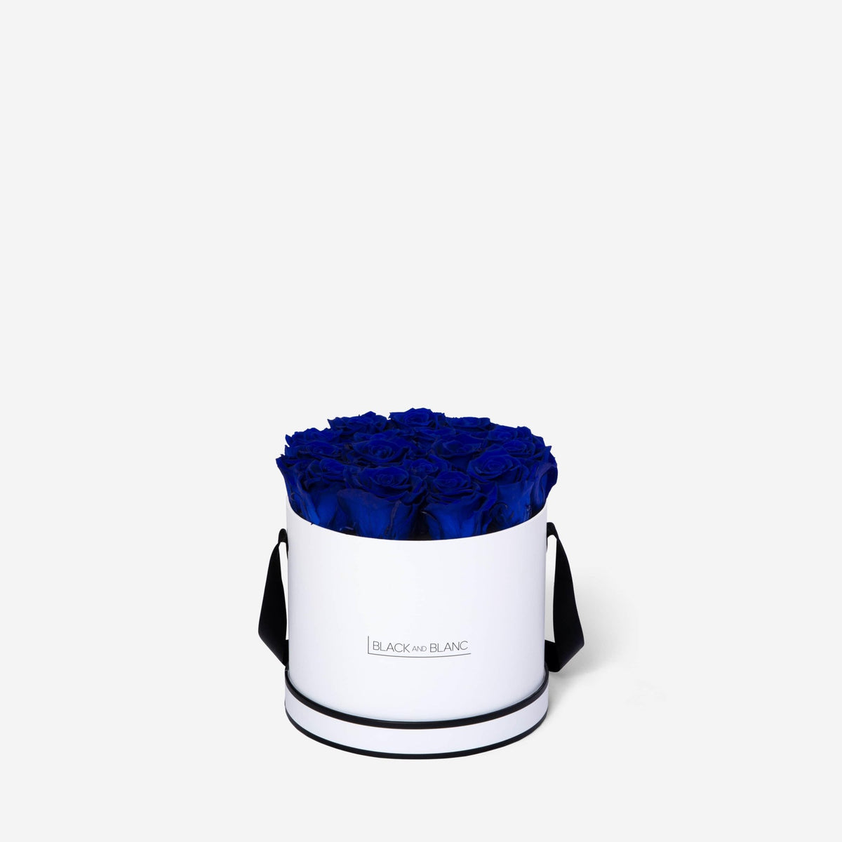 Classic Round - Infinity Roses - BLACK AND BLANC