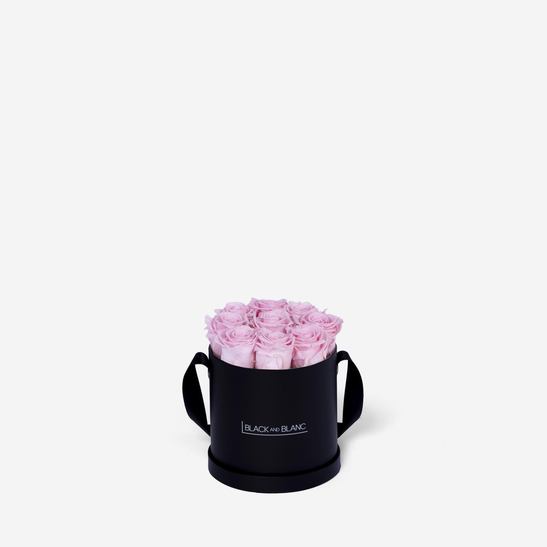 Classic Round - Infinity Roses - BLACK AND BLANC