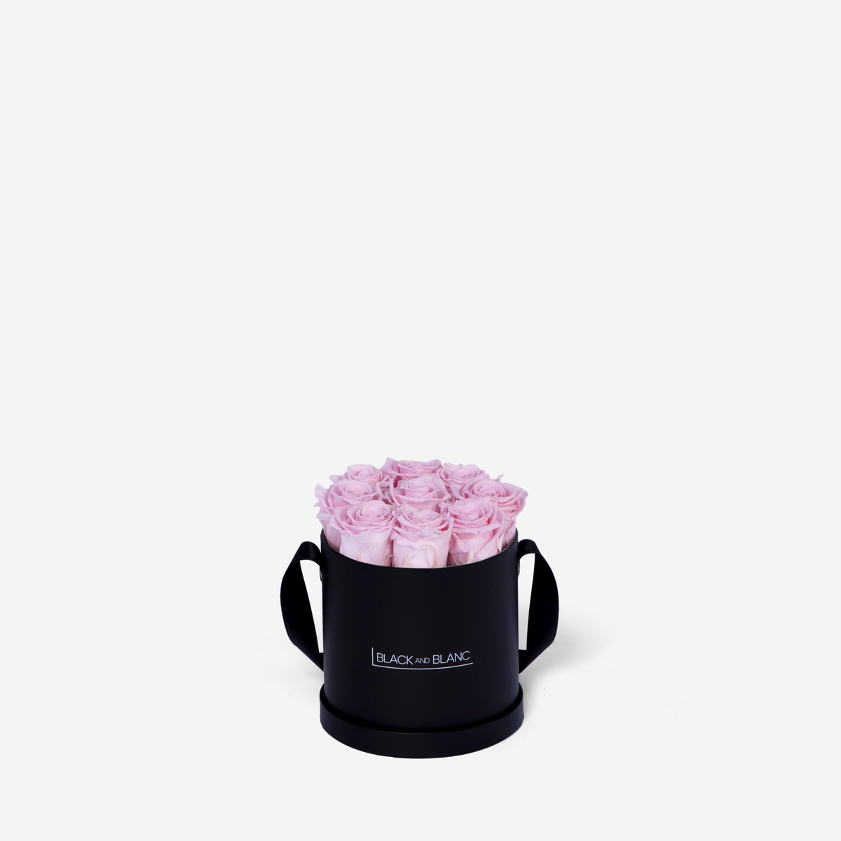 Classic Round - Infinity Roses - BLACK AND BLANC