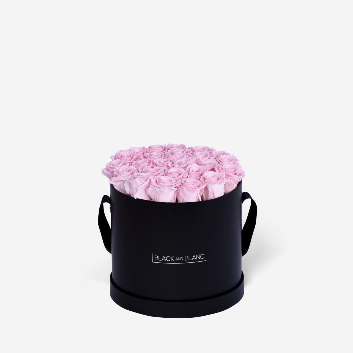 Classic Round - Infinity Roses - BLACK AND BLANC
