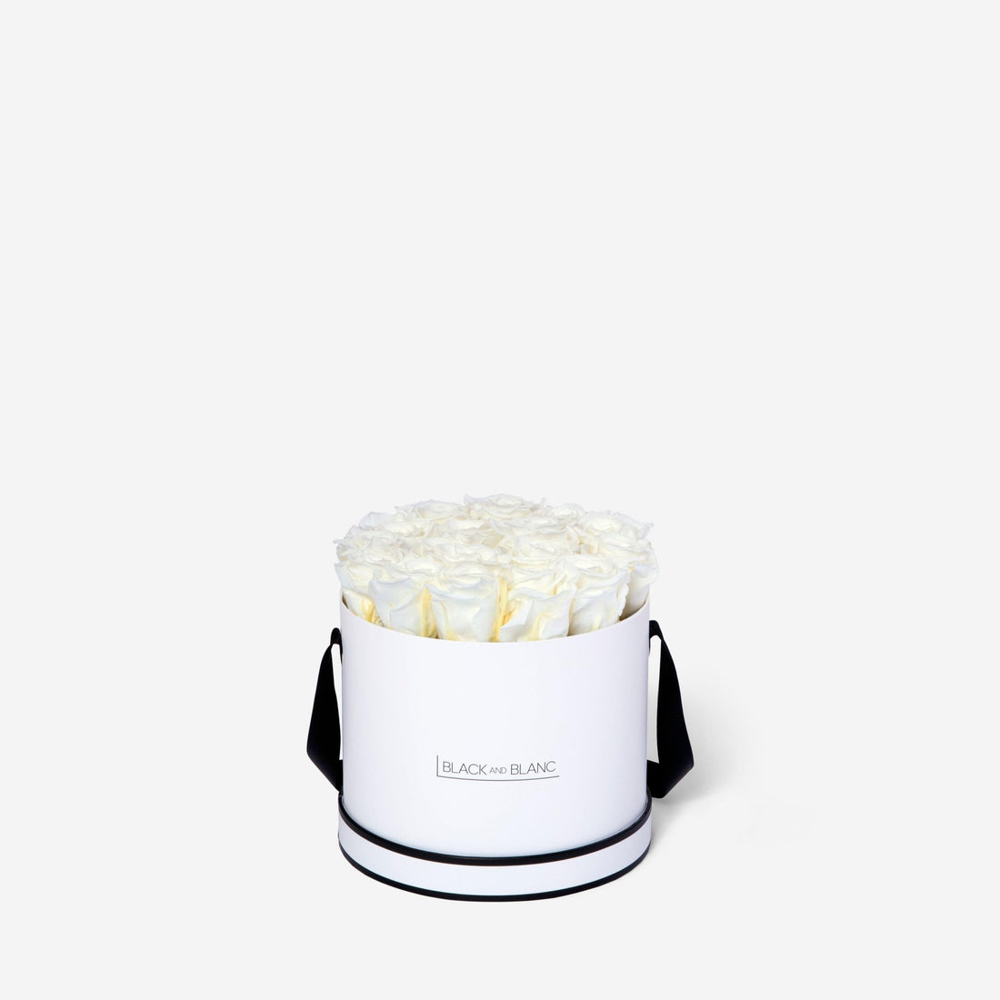 Classic Round - Infinity Roses - BLACK AND BLANC