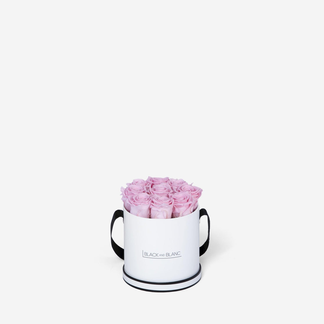 Classic Round - Infinity Roses - BLACK AND BLANC