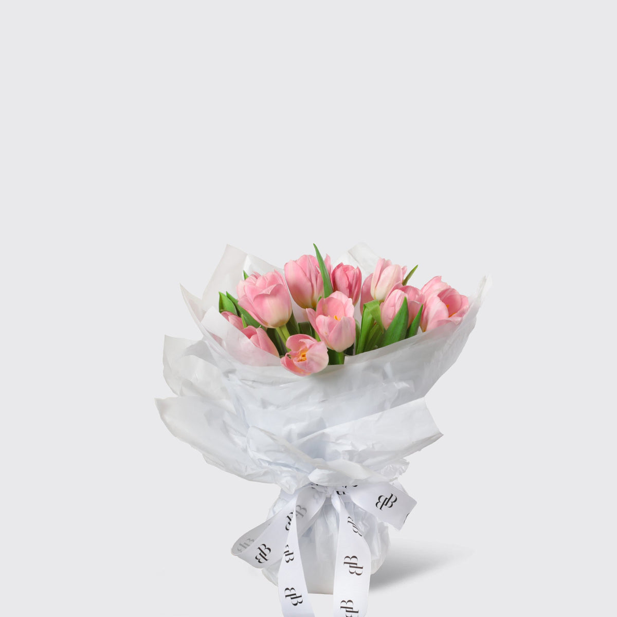 Classic Tulip Bouquet - BLACK AND BLANC