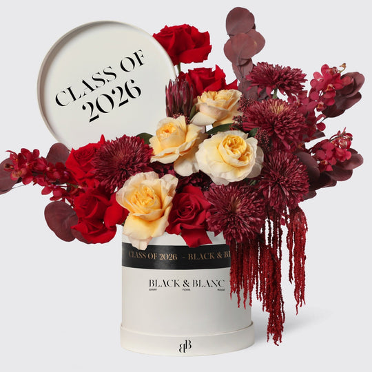 Crimson Honours in Script - BLACK AND BLANC