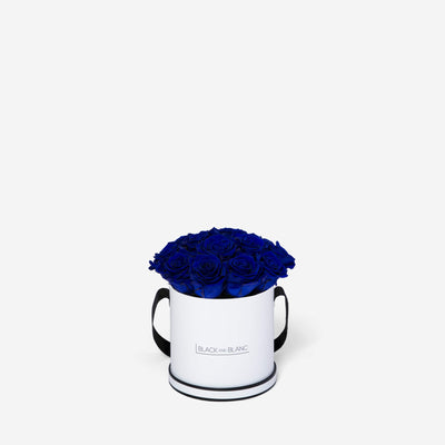 Deep Blue BouqBox - Infinity Roses - BLACK AND BLANC