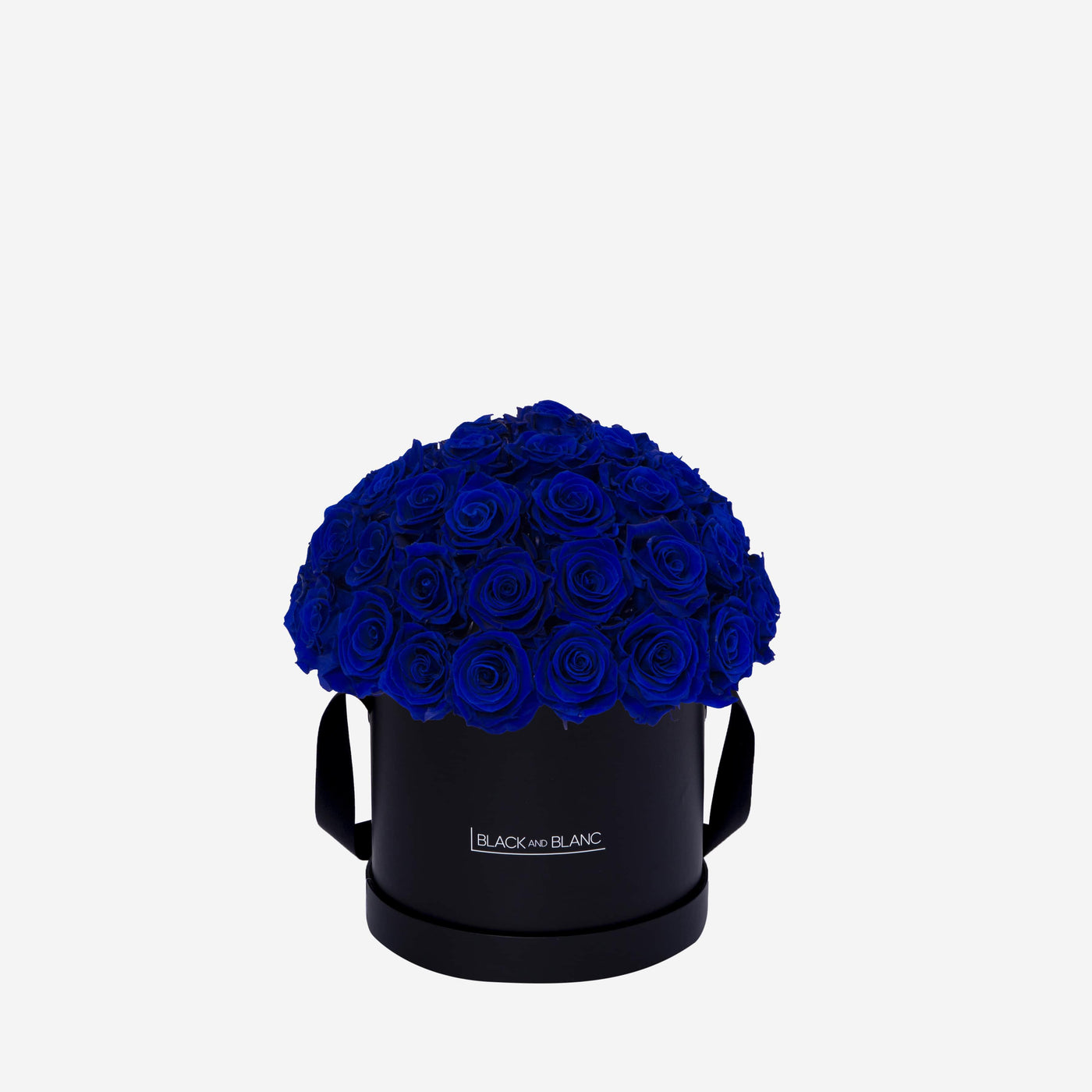 Deep Blue Dôme Classic - Infinity Roses - BLACK AND BLANC