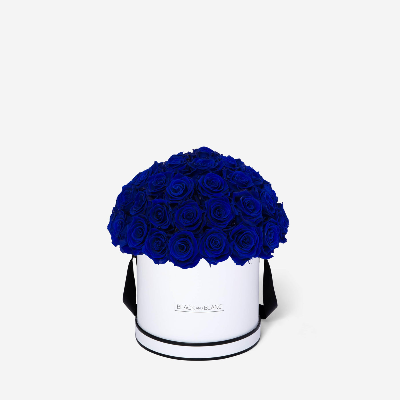 Deep Blue Dôme Classic - Infinity Roses - BLACK AND BLANC