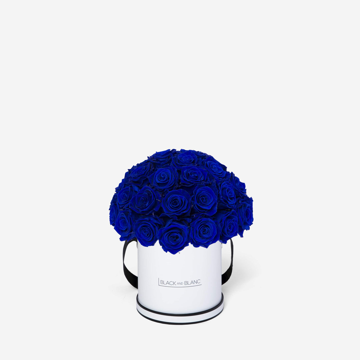 Deep Blue Dôme Classic - Infinity Roses - BLACK AND BLANC