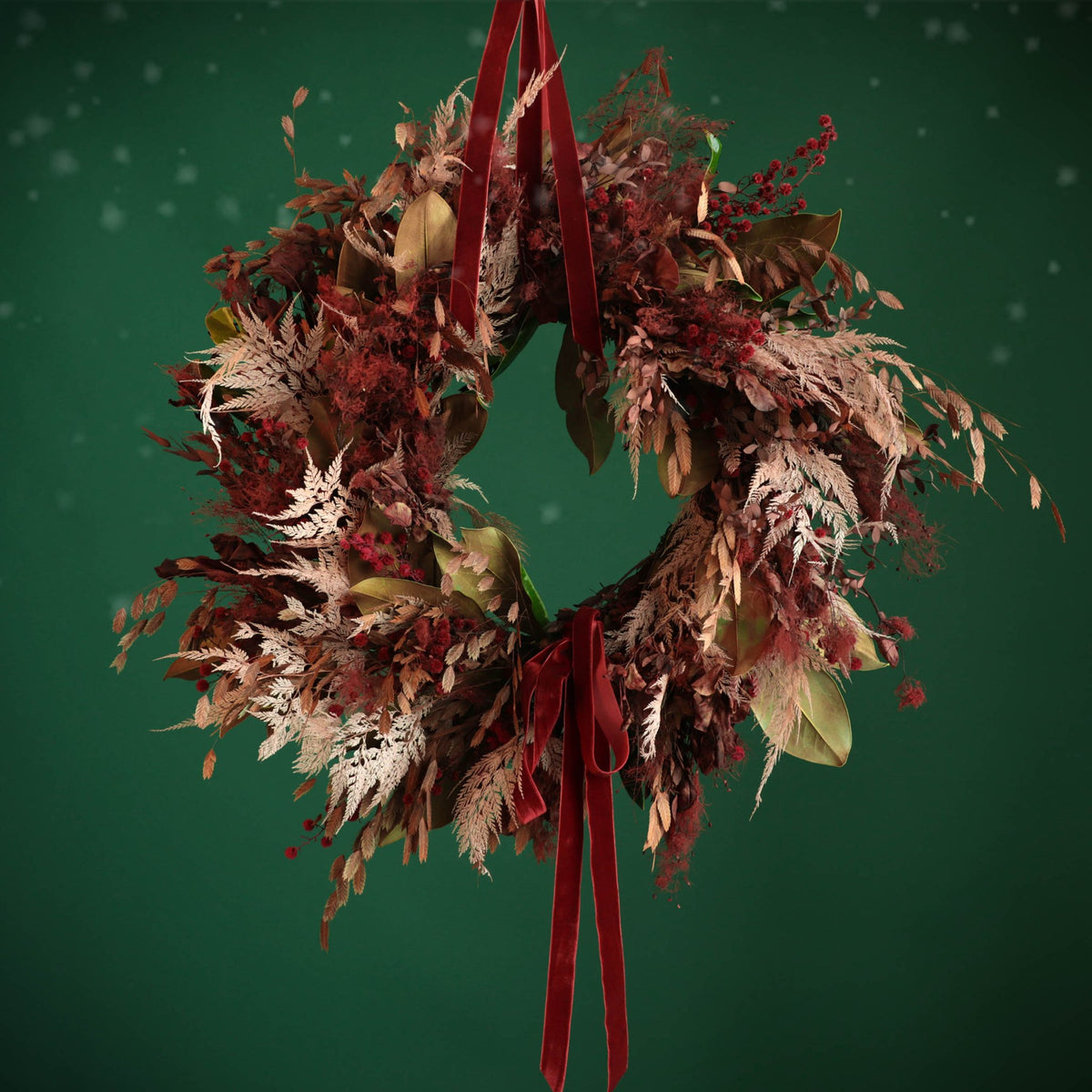 Dried Wreath - BLACK AND BLANC