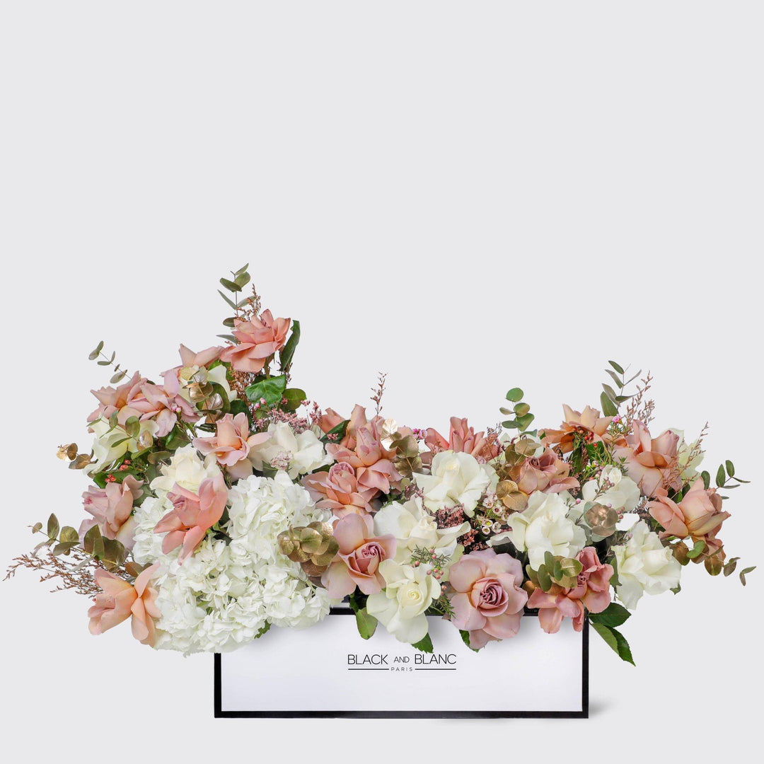 Elegance serein in half Meter Box - BLACK AND BLANC