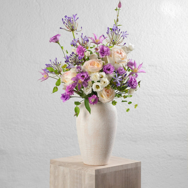 First Bloom in Vase - BLACK AND BLANC
