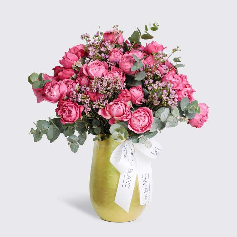 Fleur Majesté Vase - BLACK AND BLANC