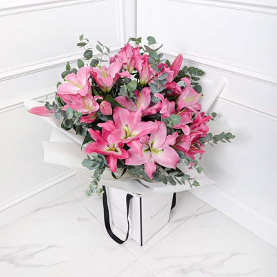 Lily Pink Bouqs - Fresh Flowers - BLACK AND BLANC