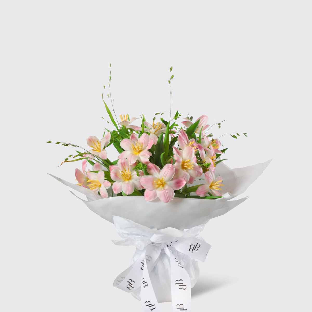 Glowing Pink Tulips Bouquet - BLACK AND BLANC