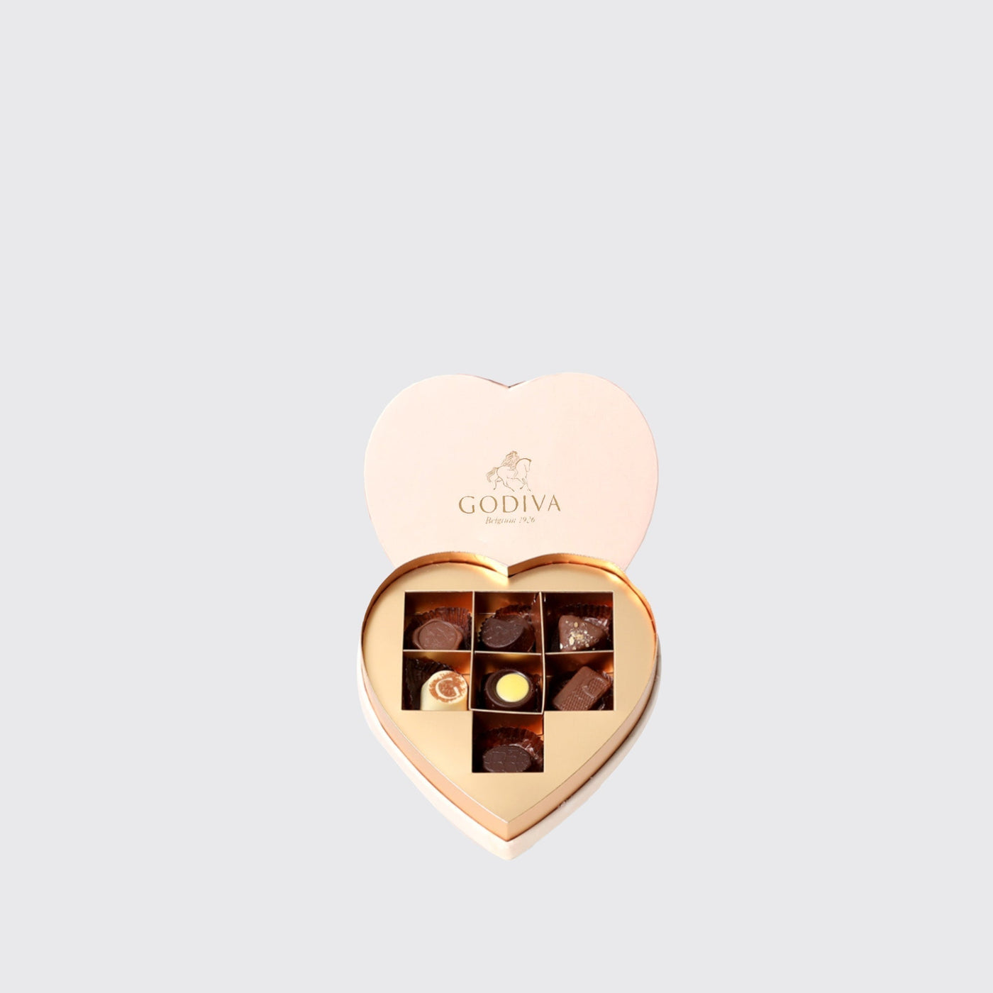 Godiva Coeur Gift Box Beige Small 7pcs - Sweets & Treats