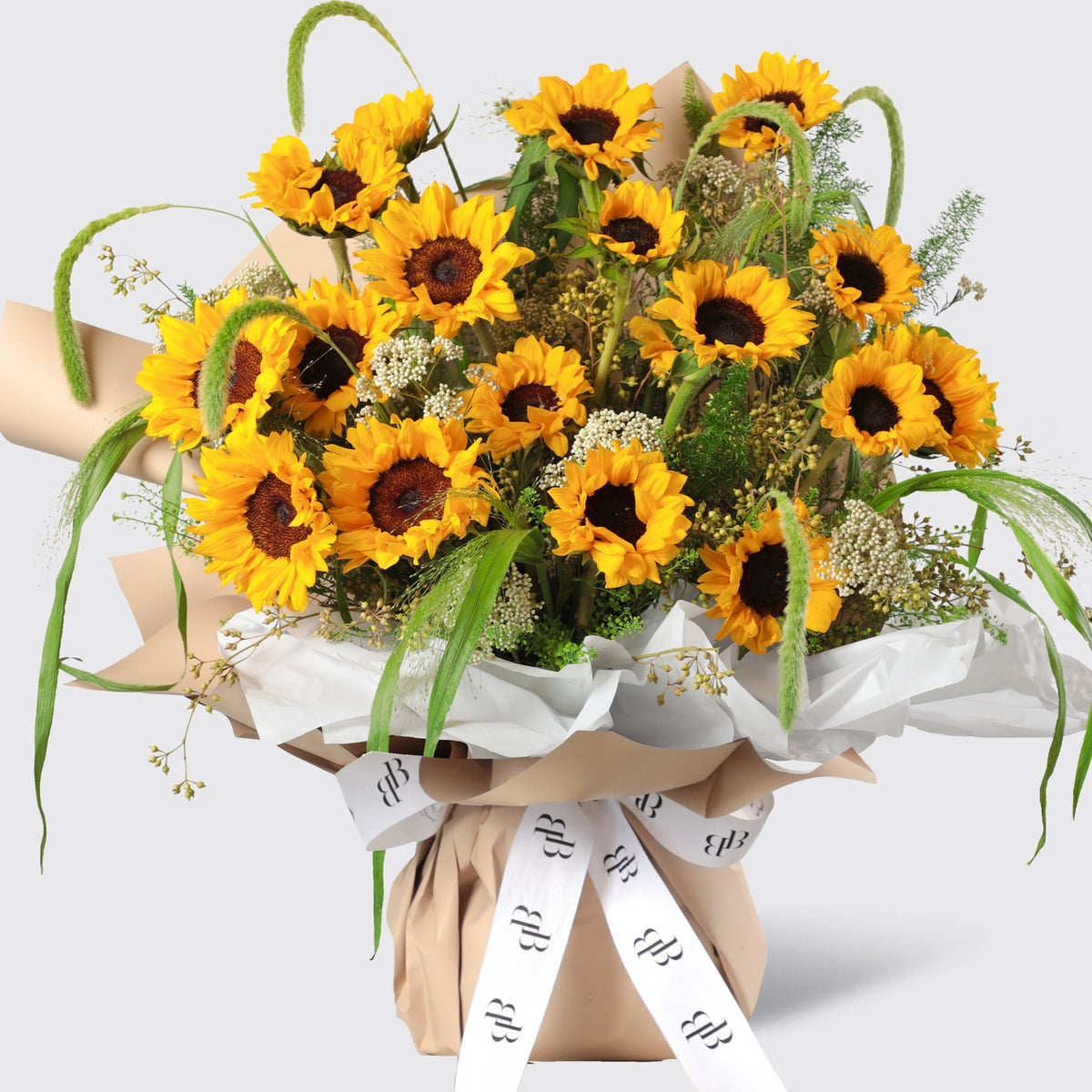 Golden Sunflower Bouquet - BLACK AND BLANC