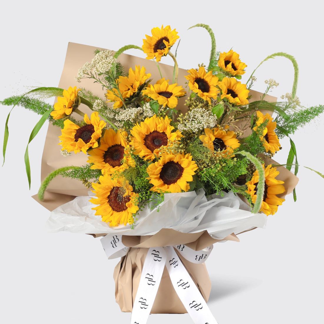 Golden Sunflower Bouquet - BLACK AND BLANC