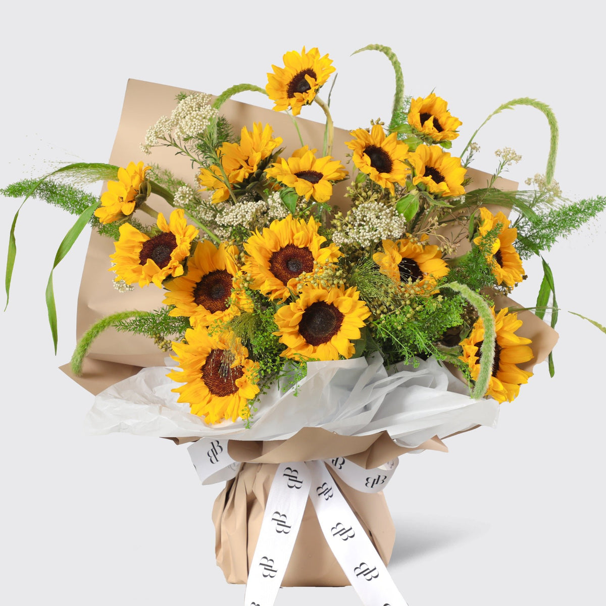 Golden Sunflower Bouquet - BLACK AND BLANC
