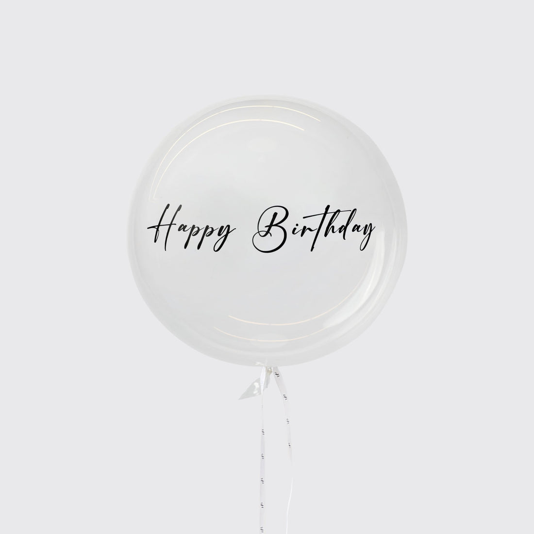 Happy Birthday Balloons - BLACK AND BLANC