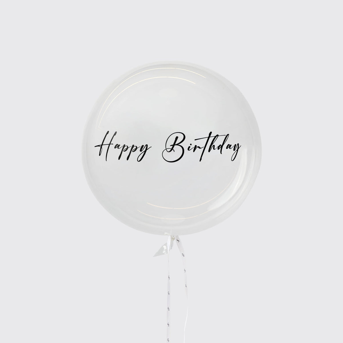 Happy Birthday Balloons - BLACK AND BLANC