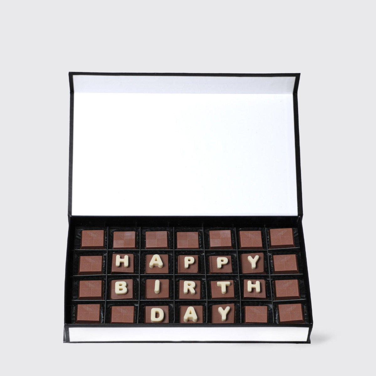 Happy Birthday Chocolate Truffles - BLACK AND BLANC