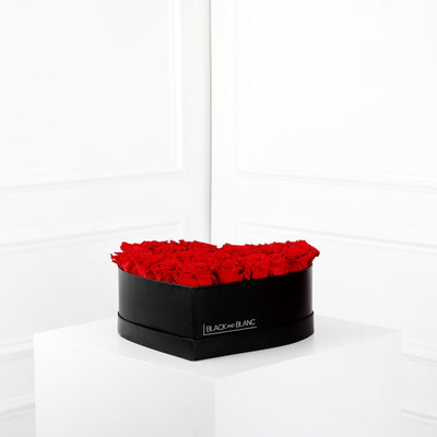 Infinite Love - Infinity Roses - BLACK AND BLANC