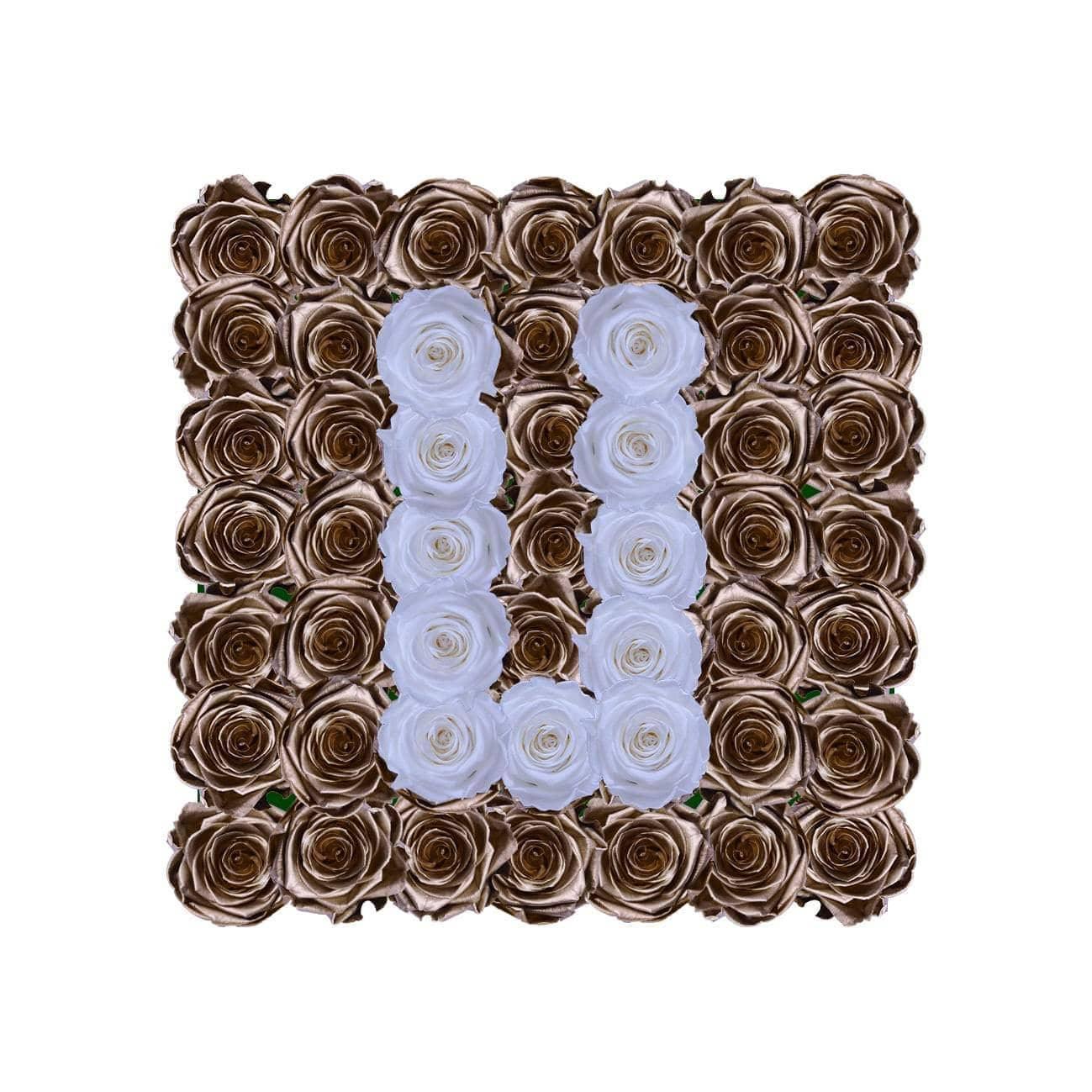 Infinity Letter U - BLACK AND BLANC