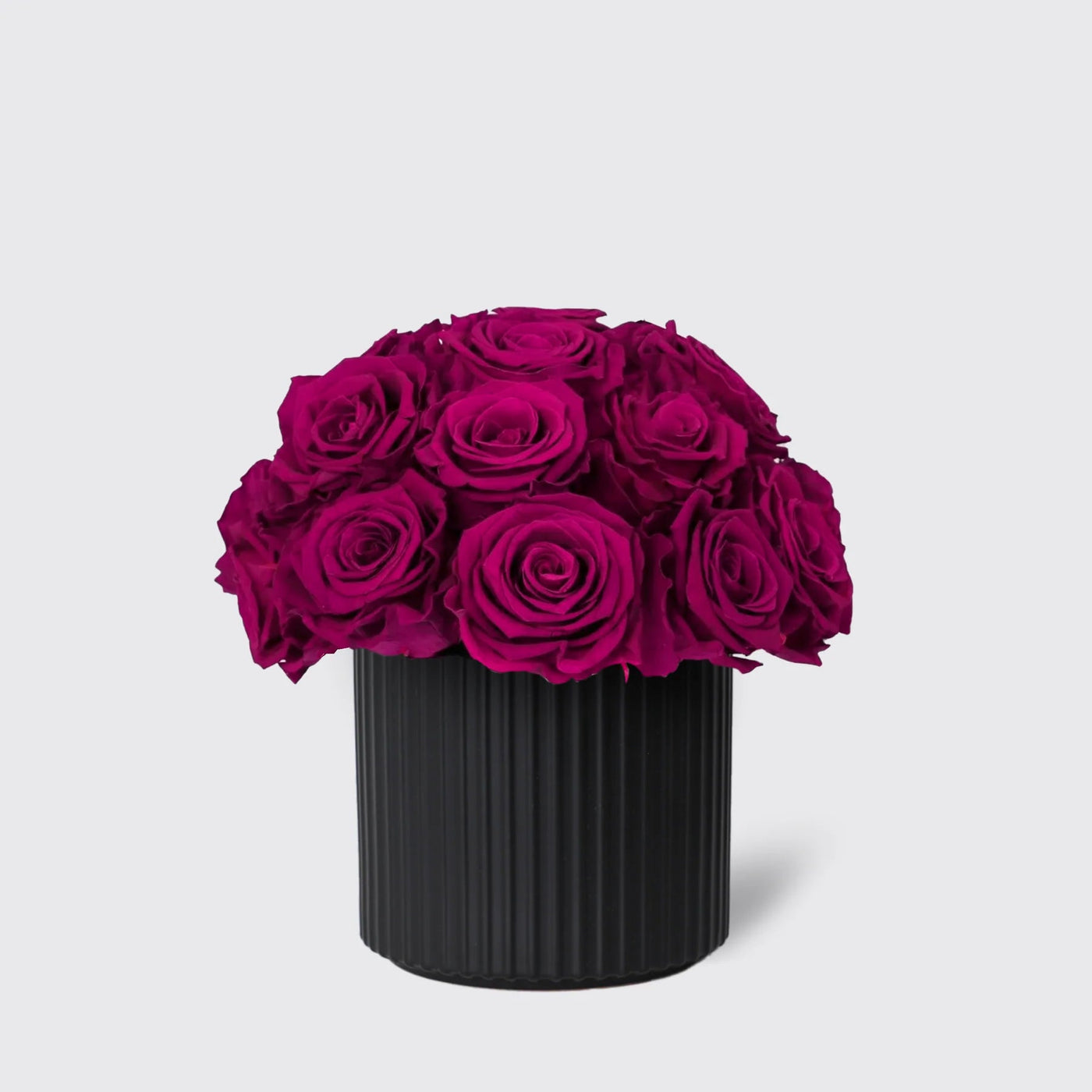 Infinity Royal Purple in Vase - Infinity Roses - Vase