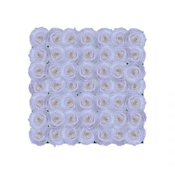 Beautiful arrangement of white roses in a dense floral panel for Infinity Six - 6