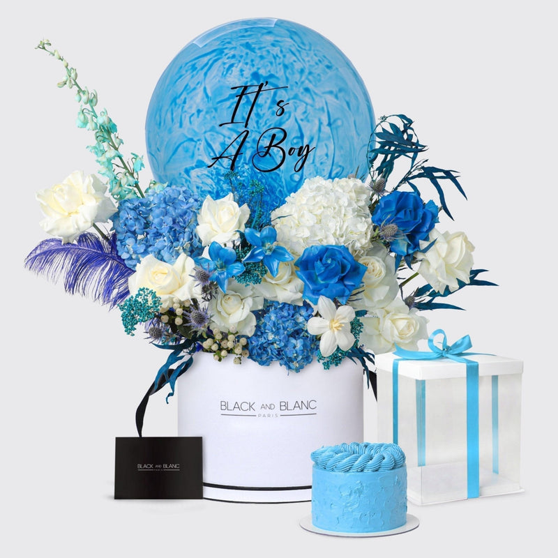 It's a Boy Azure Cloud - BLACK AND BLANC