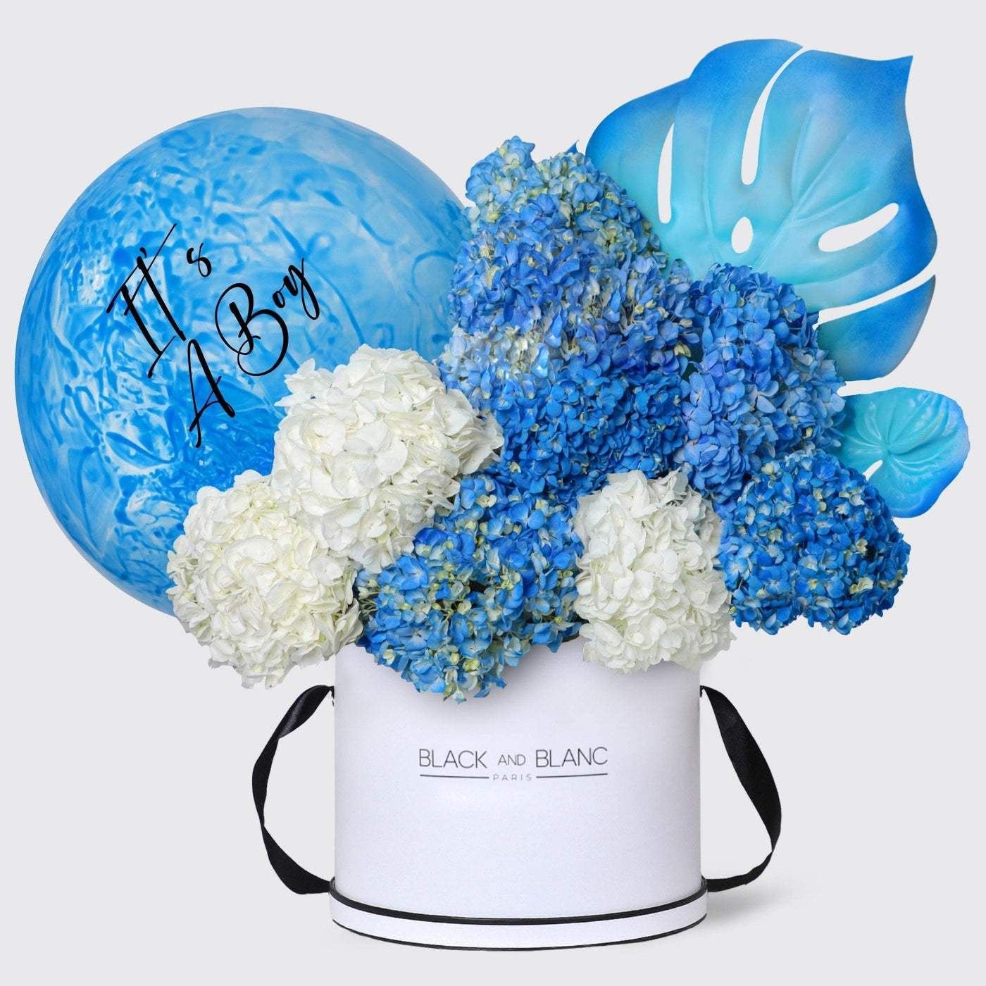 It's a Boy Azure in Box - BLACK AND BLANC
