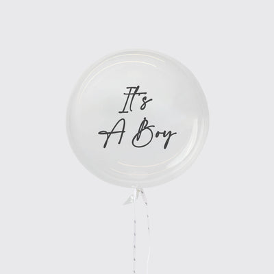 It's a Boy Balloons - BLACK AND BLANC