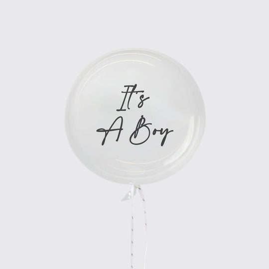 It's a Boy Balloons - BLACK AND BLANC