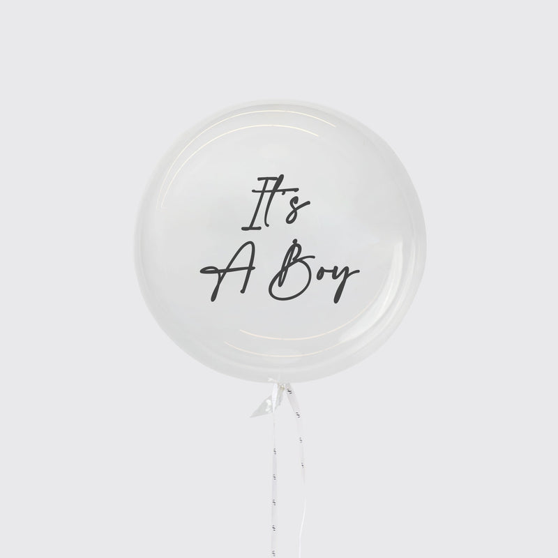 It's a Boy Balloons - BLACK AND BLANC