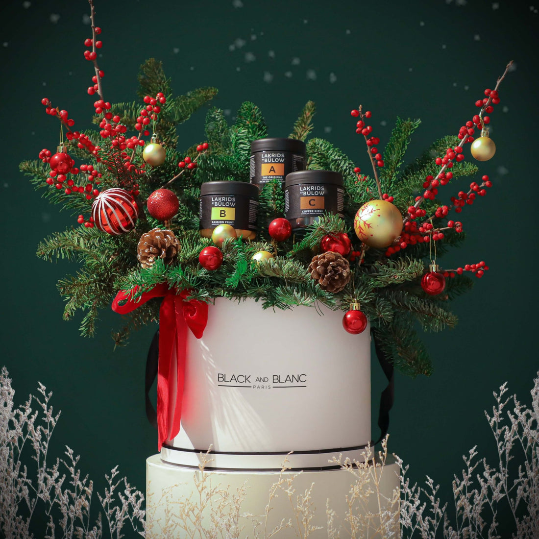 Lakrid by Bülow - Set of 3 Chocolate Licorise Christmas Hamper - BLACK AND BLANC