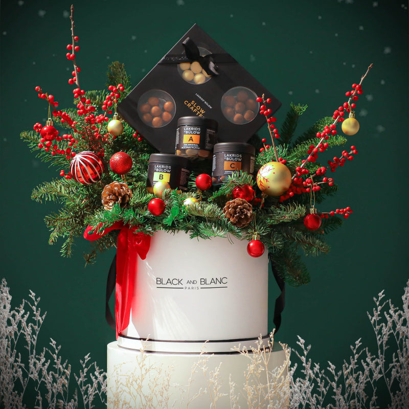 Lakrid by Bülow - Set of 3 Chocolate Licorise & Selection Box Christmas Hamper - BLACK AND BLANC