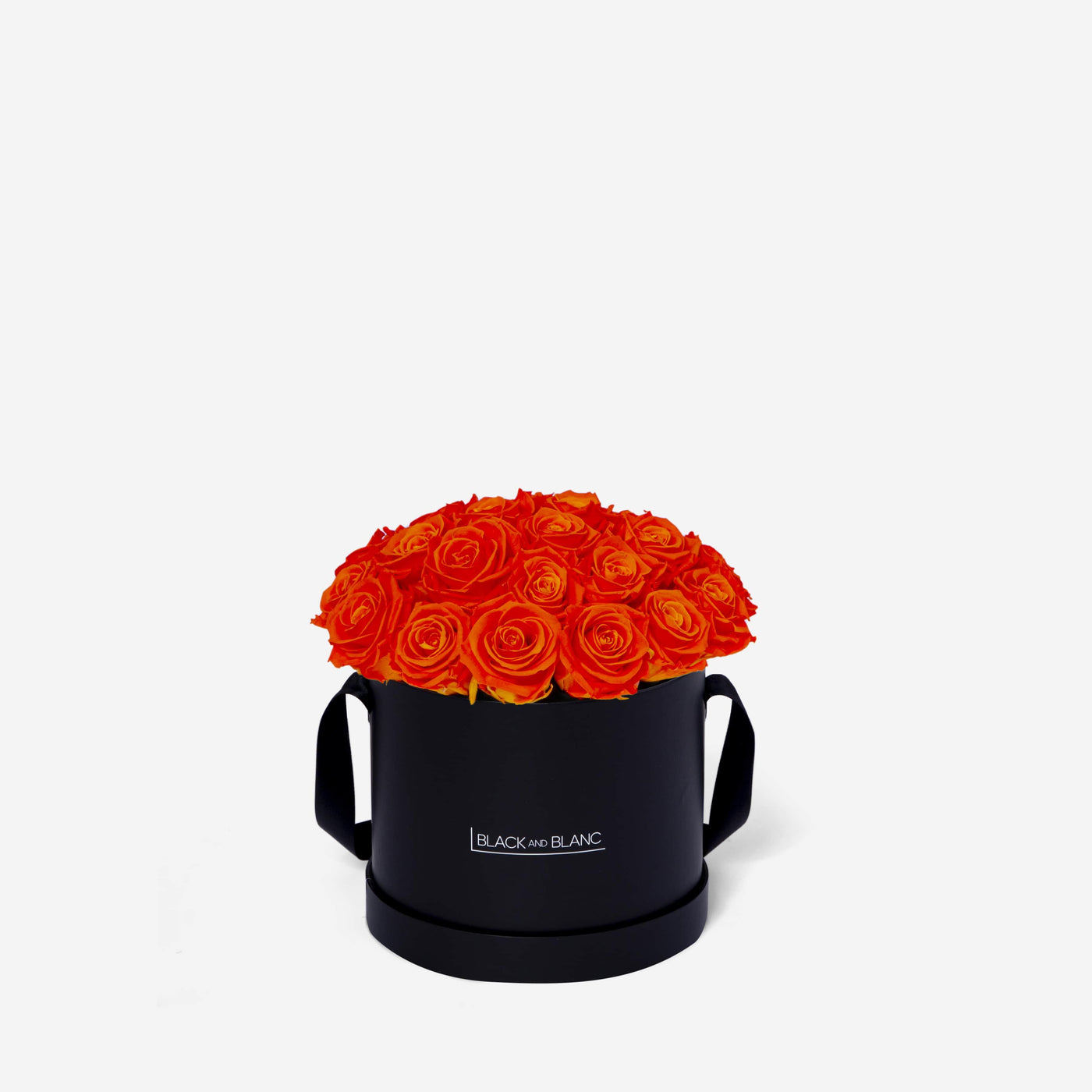 Orange BouqBox - Infinity Roses - BLACK AND BLANC