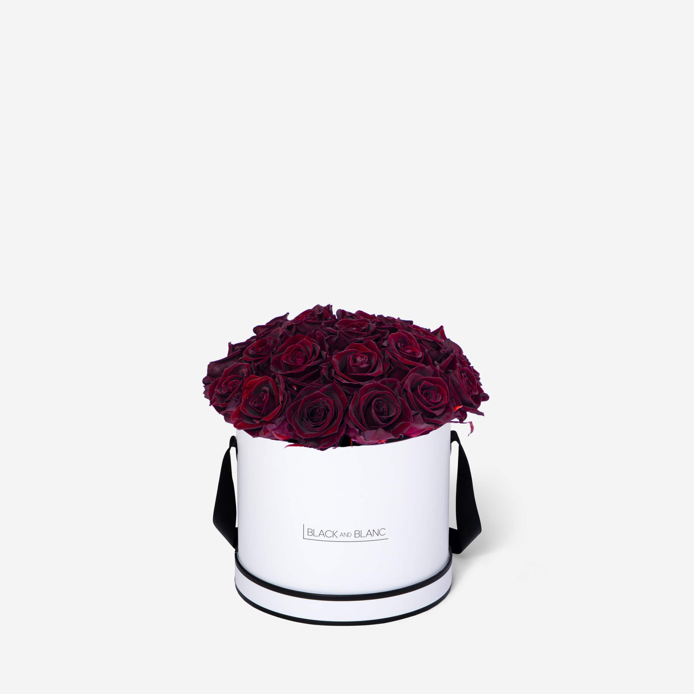 Burgundy BouqBox - Infinity Roses - BLACK AND BLANC
