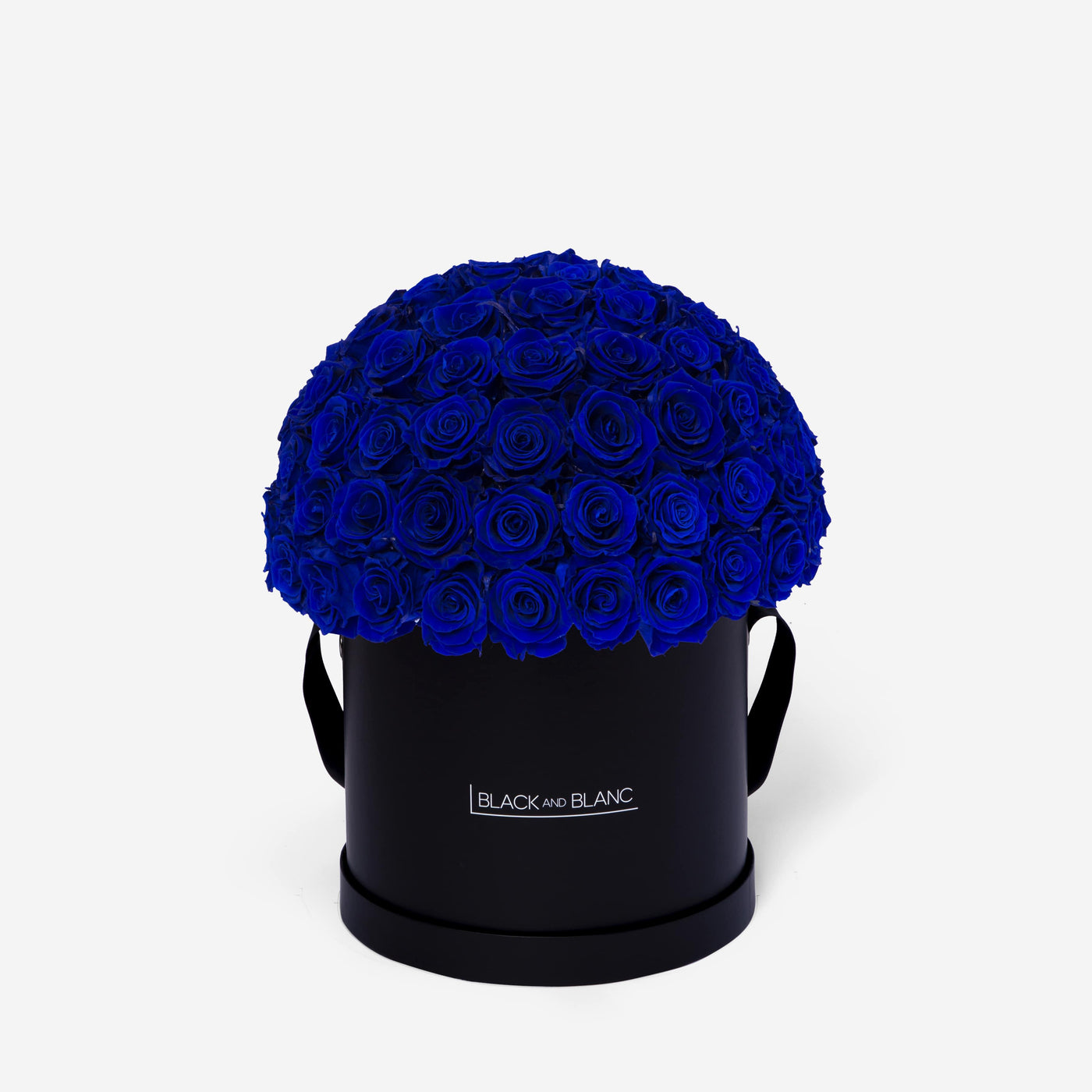 Deep Blue Dôme Classic - Infinity Roses - BLACK AND BLANC