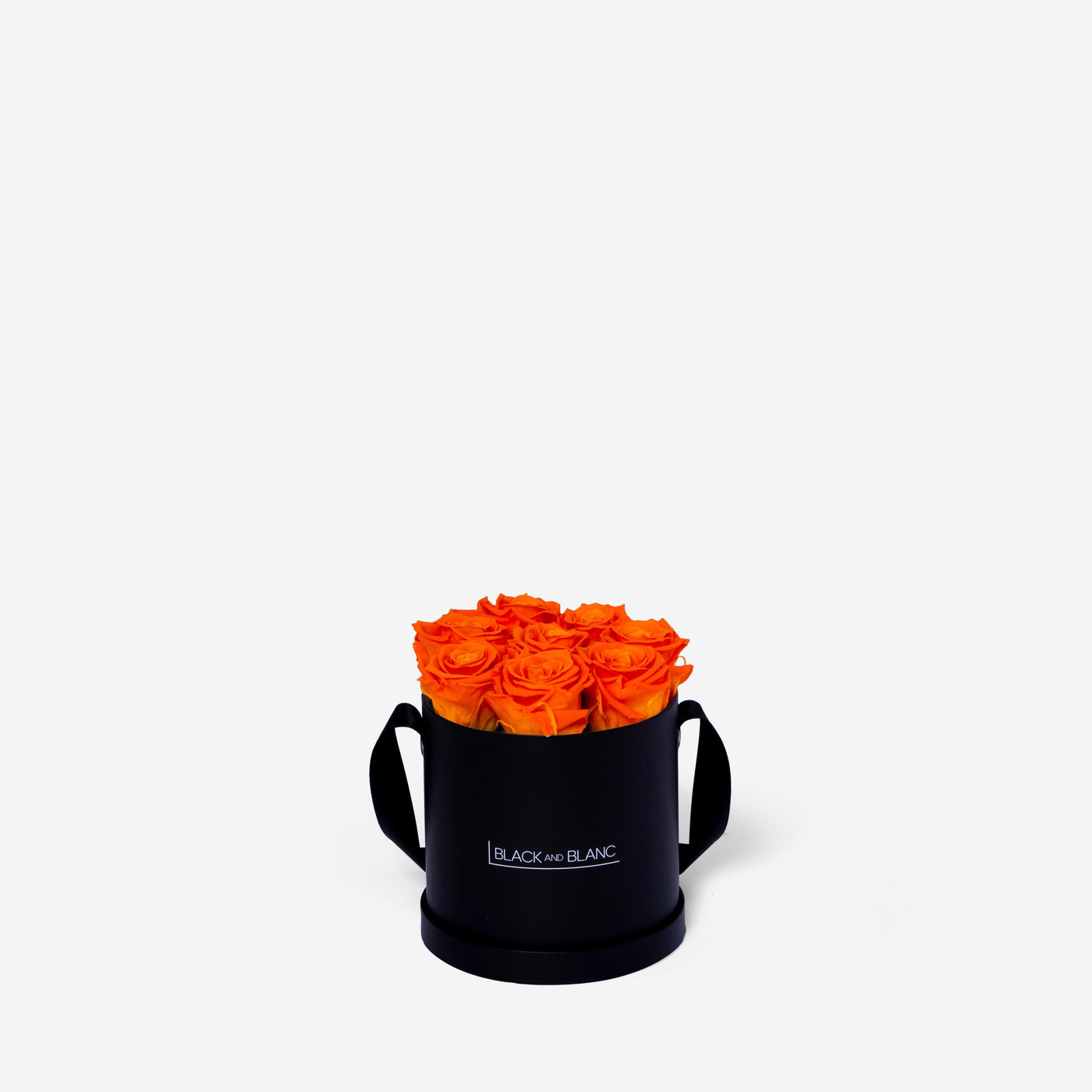 Orange Round - Infinity Roses - BLACK AND BLANC