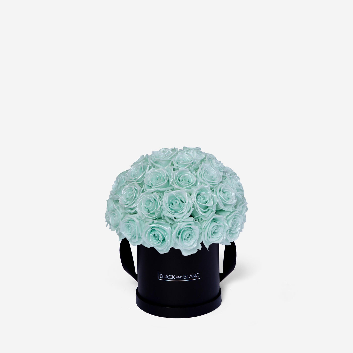 Satin Tiffany Dôme Classic - Infinity Roses - BLACK AND BLANC