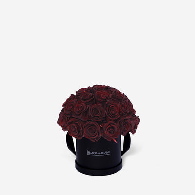 Burgundy Dôme Classic - Infinity Roses - BLACK AND BLANC