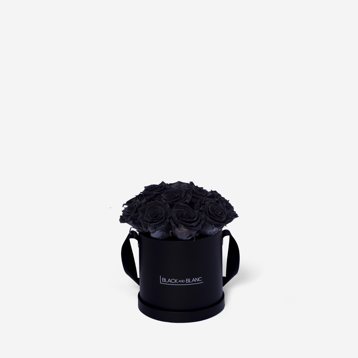 Black BouqBox - Infinity Roses - BLACK AND BLANC