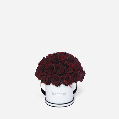 Burgundy Dôme Classic - Infinity Roses - BLACK AND BLANC