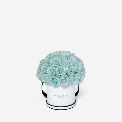 Satin Tiffany Dôme Classic - Infinity Roses - BLACK AND BLANC