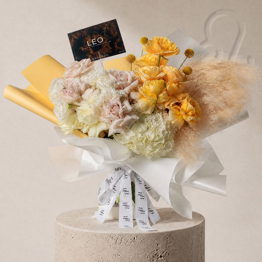 Leo - The Gilded Bouquet - BLACK AND BLANC