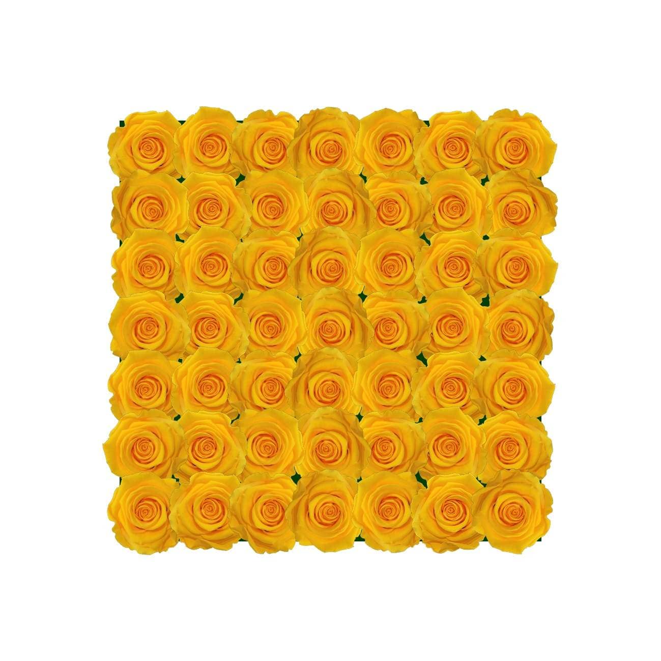 Letter A - Infinity Roses - Sunny Yellow / Sunny Yellow