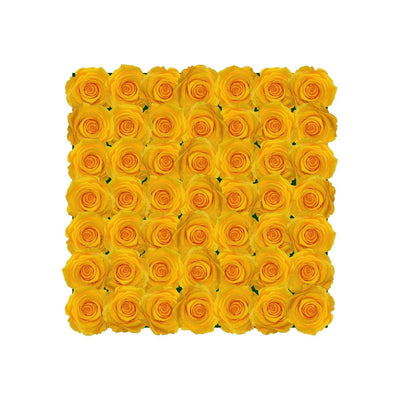 Letter A - Infinity Roses - Sunny Yellow / Sunny Yellow