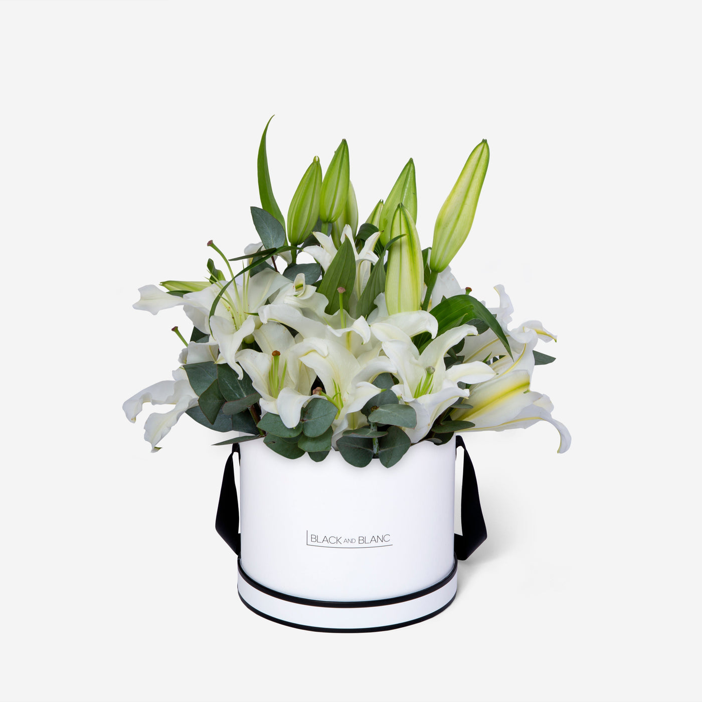 Lily White in Box - Fresh Flowers - Le Grand / White - Box